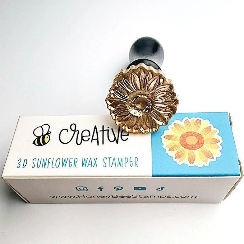 Honey Bee 3D Sunflower Wax Stamper Hbtl-ws-3dsun 3 Honey Bee 3D Sunflower Wax Stamper Hbtl-ws-3dsun