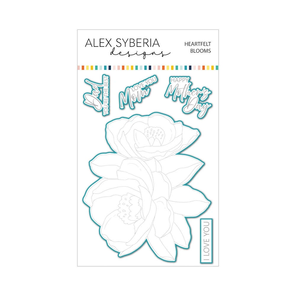 Alex Syberia Designs Heartfelt Blooms Stamp Stencil Hot Foil And Die Bundle 5 Alex Syberia Designs Heartfelt Blooms Stamp Stencil Hot Foil And Die Bundle - Image 3