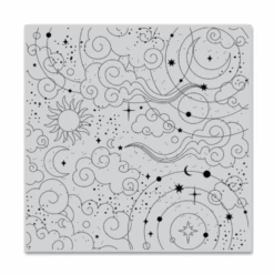 Hero Arts Cling Stamp CELESTIAL BOLD PRINTS CG895*