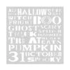 Hero Arts Halloween Words Stencil Sa288