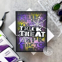 Hero Arts Halloween Words Stencil Sa288 -Simon Says Stamp Hero Arts Halloween Words Stencil sa288 trick