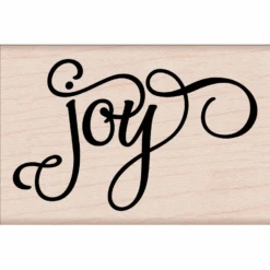 Hero Arts Joy Calligraphy Mounted Rubber Stamp H6507*
