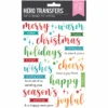 Hero Arts Joyful Christmas Messages Hero Rub-on Transfers Rt133