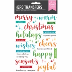 Hero Arts Joyful Christmas Messages Hero Rub-on Transfers Rt133
