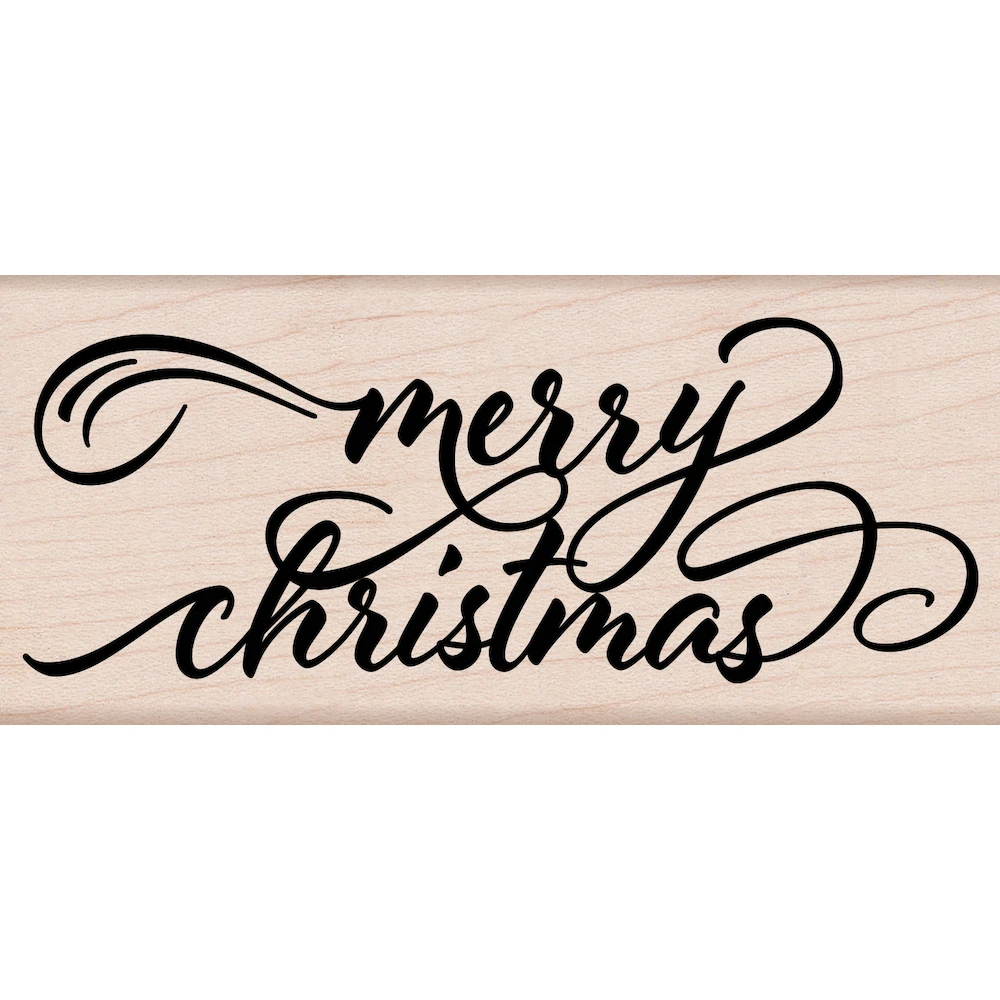 Hero Arts Merry Christmas Calligraphy Mounted Rubber Stamp H6508* 3 Hero Arts Merry Christmas Calligraphy Mounted Rubber Stamp H6508*
