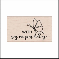 Hero Arts Mounted Rubber Stamp With Sympathy Butterfly G6504*