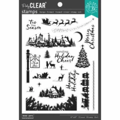Hero Arts North Pole Scenics Clear Stamp Set Cm778