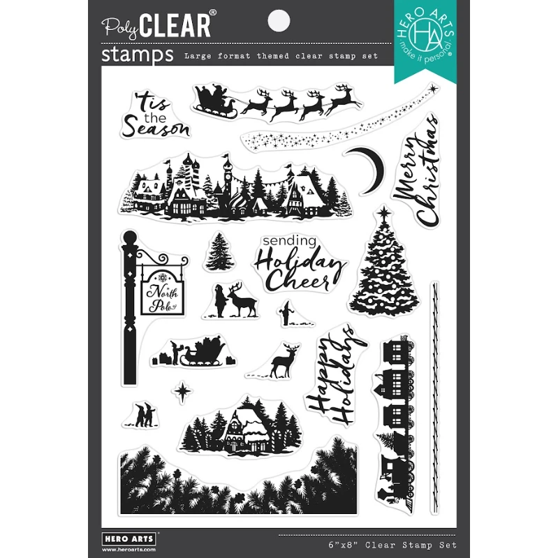 Hero Arts North Pole Scenics Clear Stamp Set Cm778 3 Hero Arts North Pole Scenics Clear Stamp Set Cm778