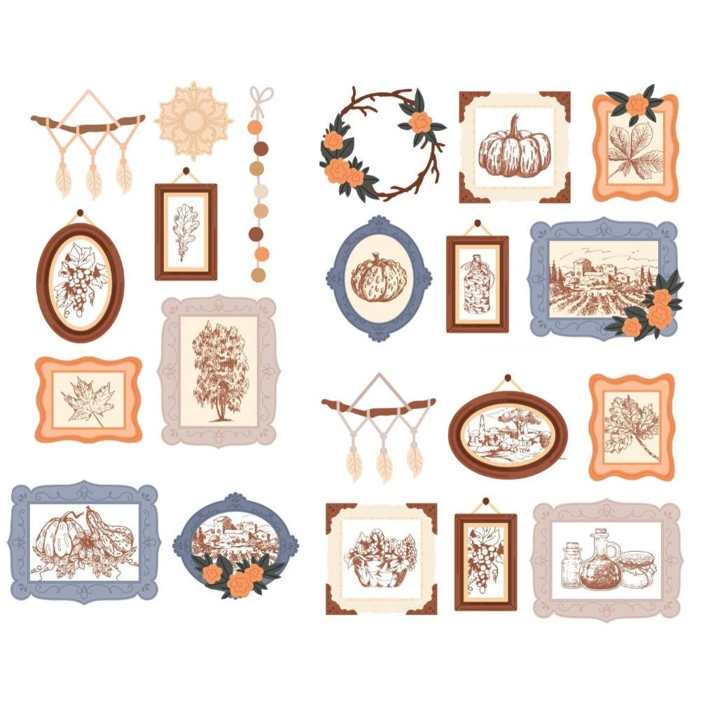 Honey Bee Gallery Wall Fall Cling Stamps Hbst-666 4 Honey Bee Gallery Wall Fall Cling Stamps Hbst-666 - Image 2