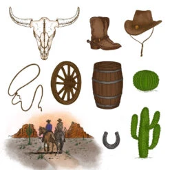 Honey Bee On The Range Cling Stamps Hbst-648