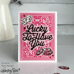 Honey Bee Royal Flush Cling Stamps Hbst-631 -Simon Says Stamp Honey Bee Royal Flush Cling Stamps hbst 631 Lucky Casino Card