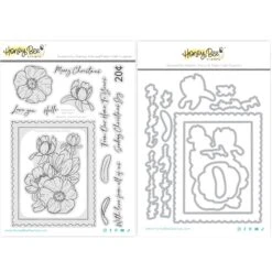 Honey Bee Sending Christmas Joy Clear Stamps And Dies Bundle