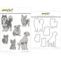 Honey Bee Tail Waggers Stamps And Dies Bundle