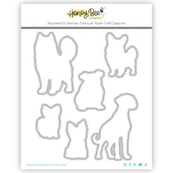 Honey Bee Tail Waggers Stamps And Dies Bundle -Simon Says Stamp Honey Bee Tail Waggers Stamps And Dies Bundle Packaged Dies Set