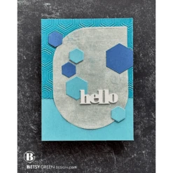 Simon Says Stamp Embossing Folder Hopping Hexagons Sf472 You Are My Favorite -Simon Says Stamp Hopping Hexagons folder BG