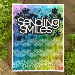 Simon Says Stamp Embossing Folder Hopping Hexagons Sf472 You Are My Favorite -Simon Says Stamp Hopping Hexagons folder JV