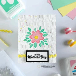 Simon Says Stamp Embossing Folder Hopping Hexagons Sf472 You Are My Favorite -Simon Says Stamp Hopping Hexagons folder NBa