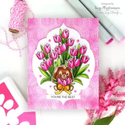 Simon Says Stamp Embossing Folder Hopping Hexagons Sf472 You Are My Favorite -Simon Says Stamp Hopping Hexagons folder SP