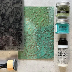 Tim Holtz Distress Embossing Glaze Bundled Sage Ranger Tde79149 -Simon Says Stamp IMG 5345