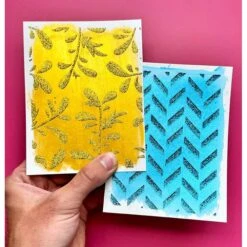 Ranger Simon Hurley Grand Greenery 6 X 6 Stencil Hus78470 -Simon Says Stamp IMG 5815