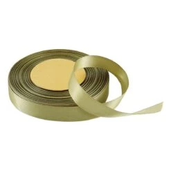 Vivant Double Face Satin Green Gold Ribbon 27.34 Yards 3301.2516.67*