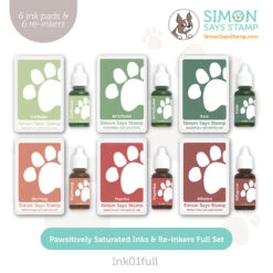 Simon Says Stamp Pawsitively Saturated Gradient 5 Inks And Re-inkers All The Joy