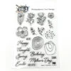 Inkon3 Happy Deco Floral Clear Stamps -Simon Says Stamp Inkon3 Happy Deco Floral Clear Stamps