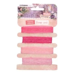 Studio Light Organza Ribbon & Hemp Cord Pinks Jma-vd-rib06