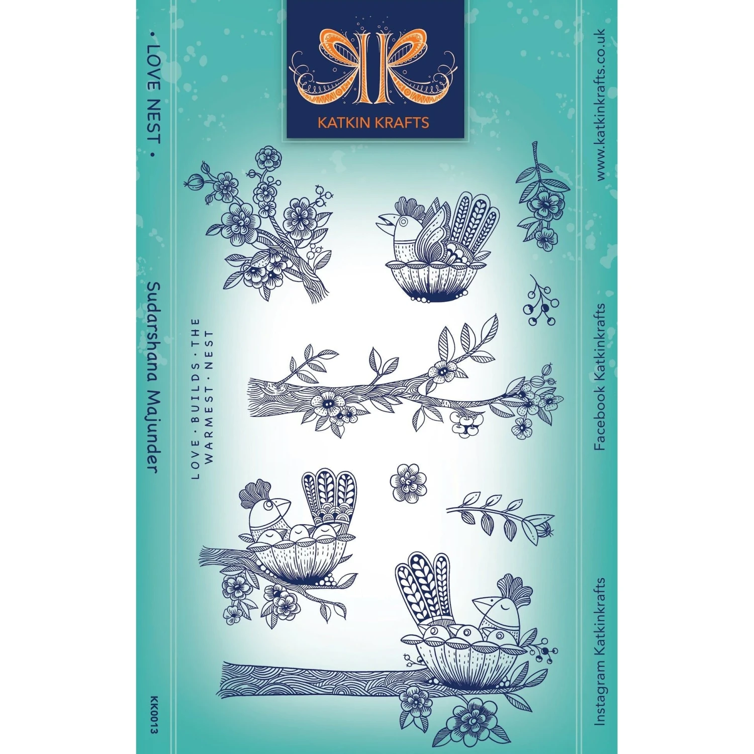 Katkin Krafts Love Nest Clear Stamps Kk0013* 3 Katkin Krafts Love Nest Clear Stamps Kk0013*