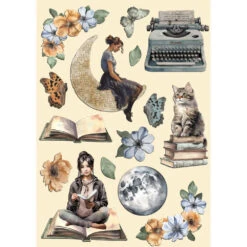 Stamperia Create Happiness Secret Diary Colored Wooden Shape A5 Klsp158*