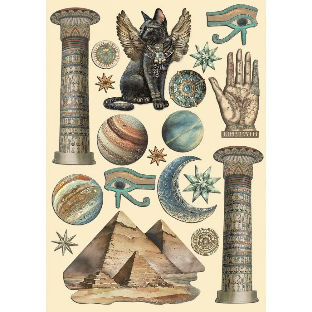 Stamperia Fortune Colored Wooden Shapes A5 Klsp160* 3 Stamperia Fortune Colored Wooden Shapes A5 Klsp160*