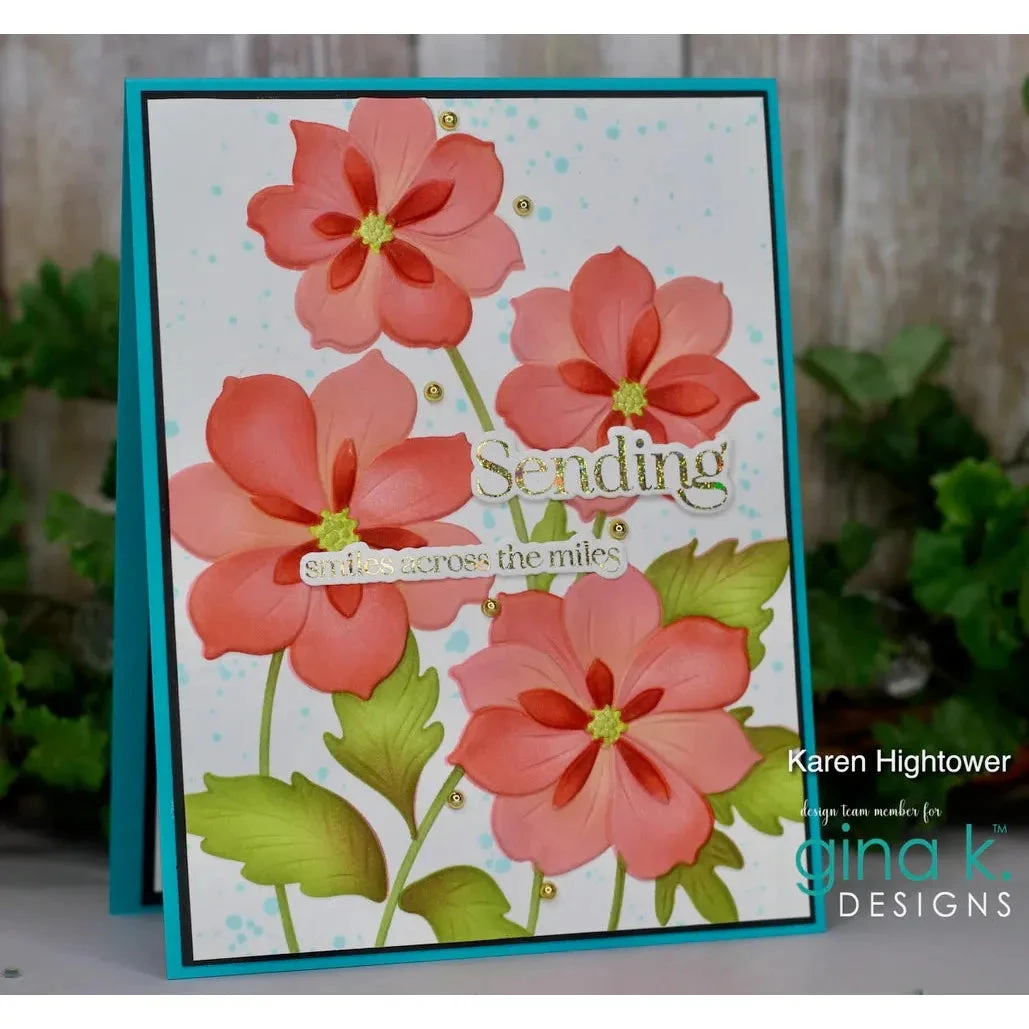 Gina K Designs Ruffled Blooms Stamps Gkd294 4 Gina K Designs Ruffled Blooms Stamps Gkd294 - Image 2