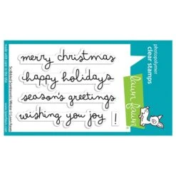 Lawn Fawn Scribbled Sentiments: Winter Clear Stamps Lf3279