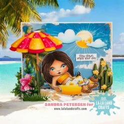 La-La Land Crafts Relaxing Marci Cling Stamp 5599 -Simon Says Stamp La La Land Crafts Relaxing Marci Cling Stamp 5599 sunshine