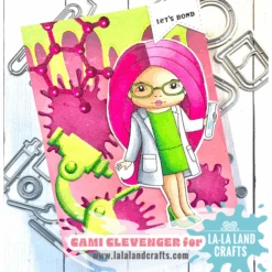 La-La Land Crafts Scientist Marci Cling Stamp 5621 -Simon Says Stamp La La Land Crafts Scientist Marci Cling Stamp 5621 pink