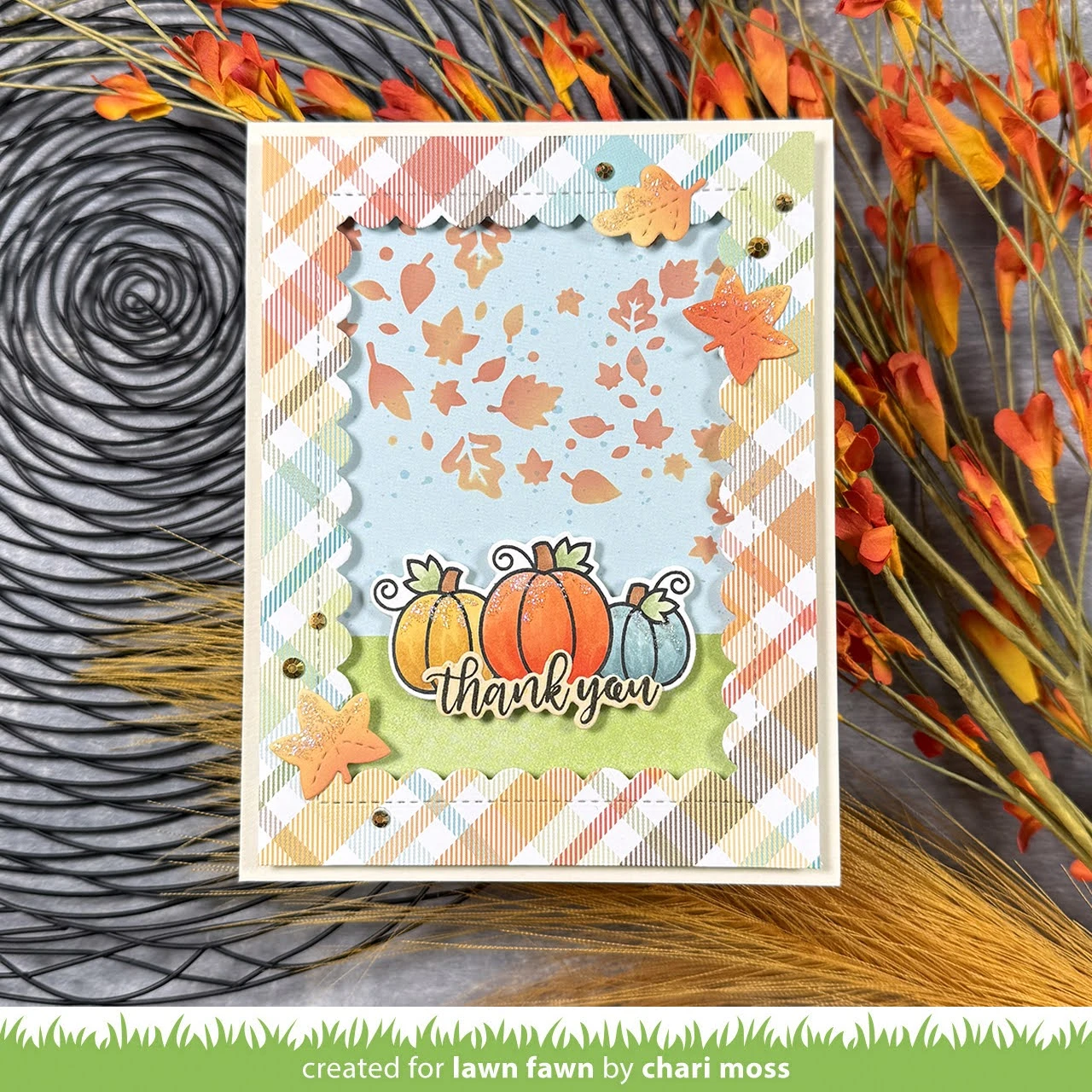 Lawn Fawn Autumn Breeze Stencil Lf3873 4 Lawn Fawn Autumn Breeze Stencil Lf3873 - Image 2