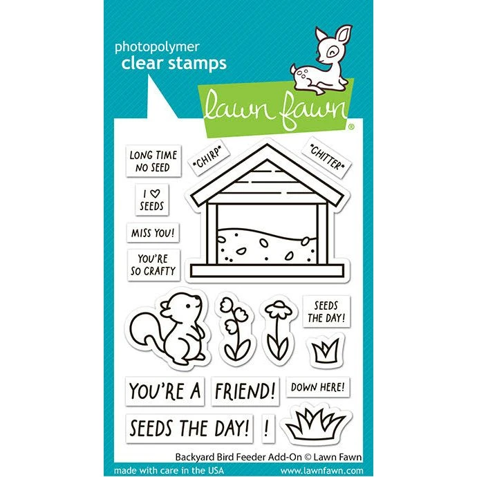 Lawn Fawn Backyard Bird Feeder Add-On Stamps Lf3710 3 Lawn Fawn Backyard Bird Feeder Add-On Stamps Lf3710
