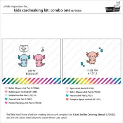 Lawn Fawn Combo Kids Cardmaking Kit Lf3638 -Simon Says Stamp Lawn Fawn Combo Kids Cardmaking Kit lf3638 Idea Sheet 3