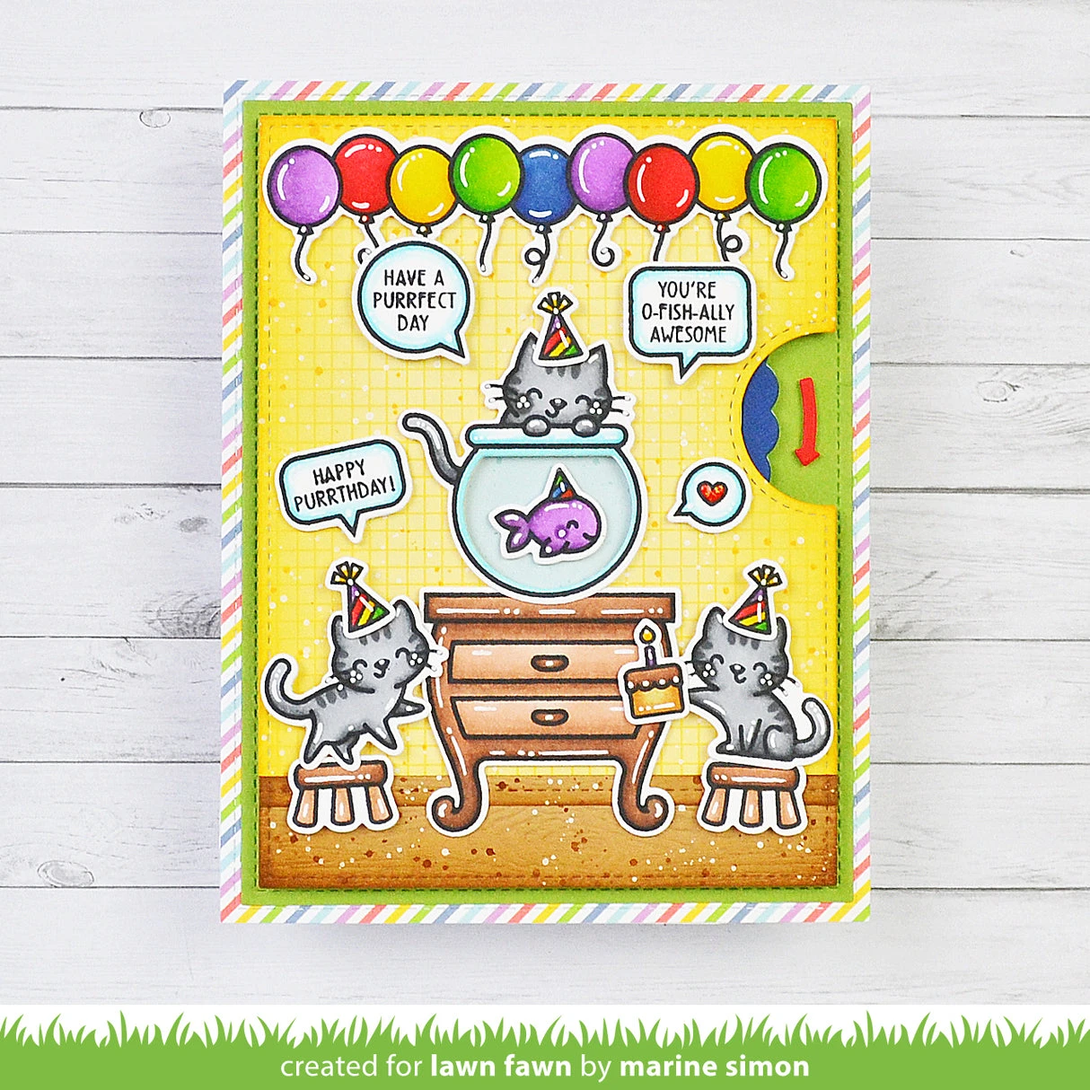 Lawn Fawn Keep On Swimming Add-On Stamps Lf3784 4 Lawn Fawn Keep On Swimming Add-On Stamps Lf3784 - Image 2