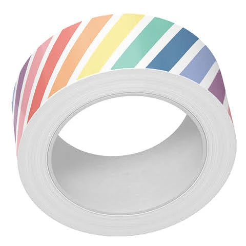 Lawn Fawn Rainbow Diagonal Stripes Washi Tape Lf3642 3 Lawn Fawn Rainbow Diagonal Stripes Washi Tape Lf3642