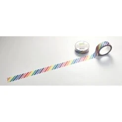 Lawn Fawn Rainbow Diagonal Stripes Washi Tape Lf3642 5 Lawn Fawn Rainbow Diagonal Stripes Washi Tape Lf3642 -Simon Says Stamp Lawn Fawn Rainbow Diagonal Stripes Washi Tape lf3642 detail