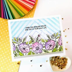 Alex Syberia Designs Beautiful Day Stamp And Die Bundle -Simon Says Stamp Lien flowers card 67ec4031 dc68 4a20 b136 4787b5dc2766