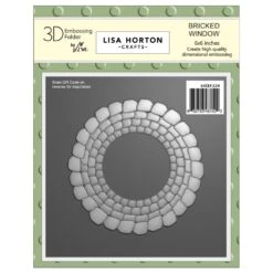 Lisa Horton Crafts Bricked Window 3D Embossing Folder Lhcef224