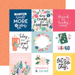 Echo Park My Best Life 12 X 12 Collection Kit Mbl367016* 22 Echo Park My Best Life 12 X 12 Collection Kit Mbl367016* -Simon Says Stamp MBL367009 4x4 Journaling Cards