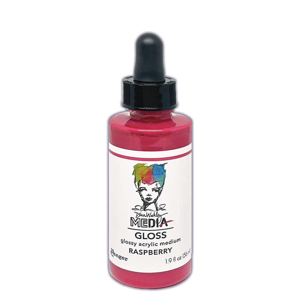 Dina Wakley Ranger Raspberry Media Gloss Dropper Mdo86987 3 Dina Wakley Ranger Raspberry Media Gloss Dropper Mdo86987