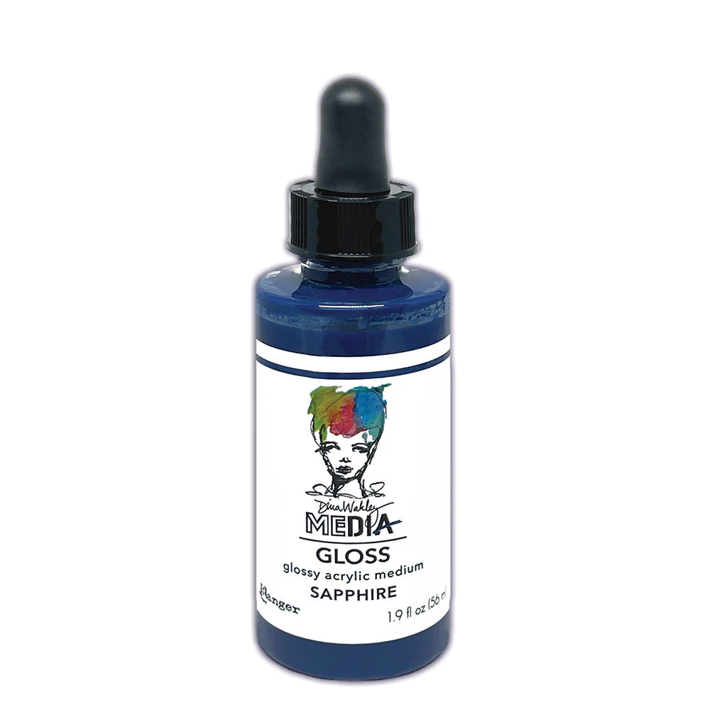 Dina Wakley Ranger Sapphire Media Gloss Dropper Mdo86994 3 Dina Wakley Ranger Sapphire Media Gloss Dropper Mdo86994