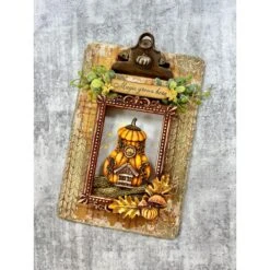 Stamperia Whispering Woods Boots And Pumpkin House A5 Silicone Mold Kacma586 -Simon Says Stamp MagicGrowsHere