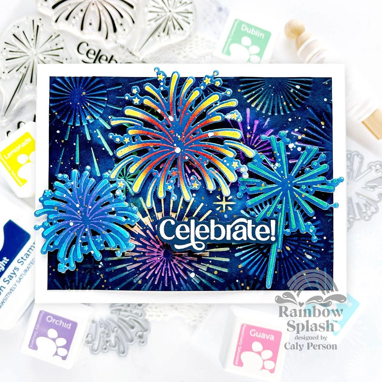 Rainbow Splash Embossing Folder Magnificent Bursts Sf442 7 Rainbow Splash Embossing Folder Magnificent Bursts Sf442 - Image 5
