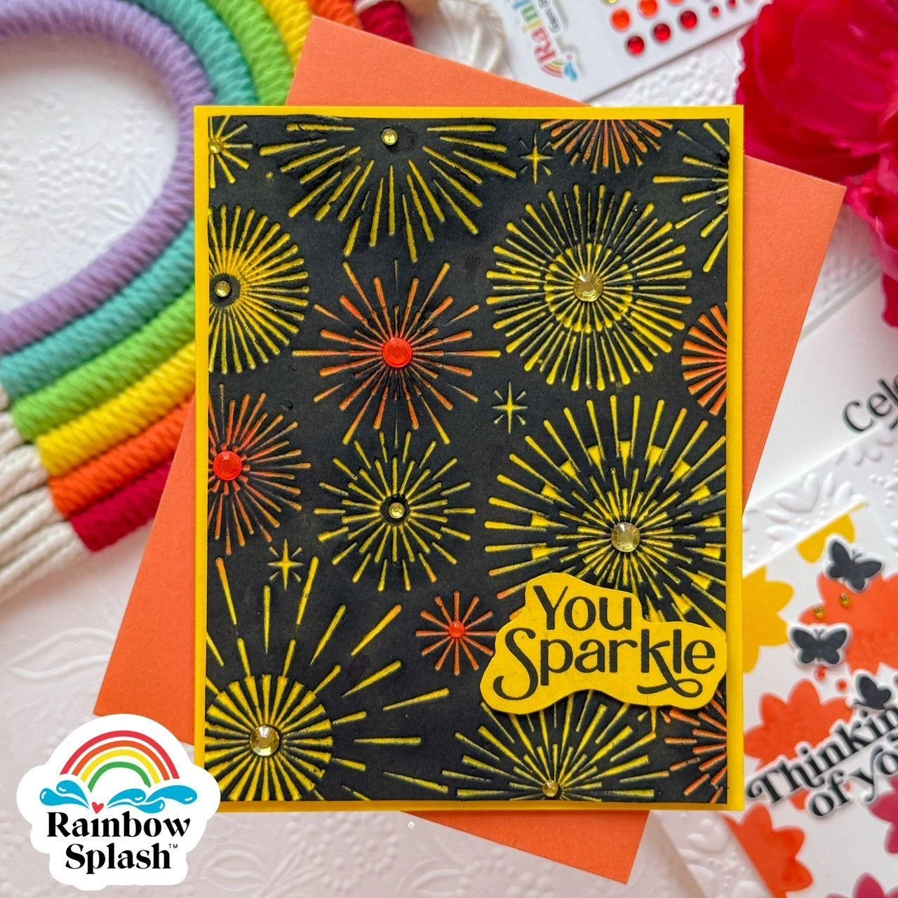 Rainbow Splash Embossing Folder Magnificent Bursts Sf442 8 Rainbow Splash Embossing Folder Magnificent Bursts Sf442 - Image 6