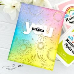 Rainbow Splash Embossing Folder Magnificent Bursts Sf442 11 Rainbow Splash Embossing Folder Magnificent Bursts Sf442 -Simon Says Stamp Magnificent Bursts folder ME